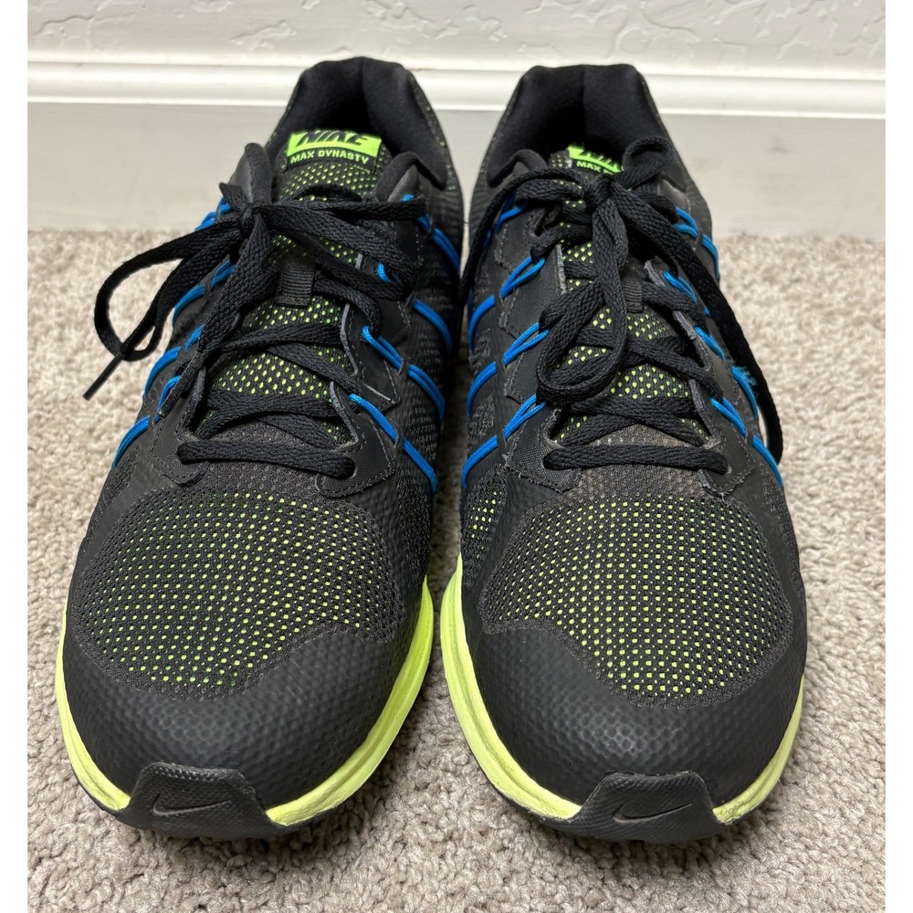 Nike Air Max Dynasty Mens Running Shoes Black Blue Volt 829711-007 Size 12 - Picture 3 of 14